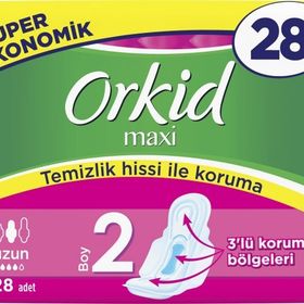 Orkid Maxi Uzun 5x28'li Süper Ekonomik Paket Hijyenik Ped