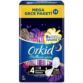Orkid Platinium Gece Extra 14 Adet Hijyenik Ped