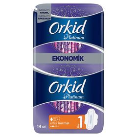 Orkid Platinum 1 Numara Normal 14lü Hijyenik Ped