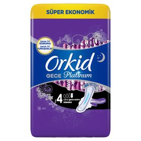 Orkid Platinum 16 Ped Hijyenik Ped Gece Extra Süper Ekonomik Paket