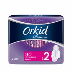 Orkid Platinum 2 Numara Ultra Uzun 7li Hijyenik Ped 