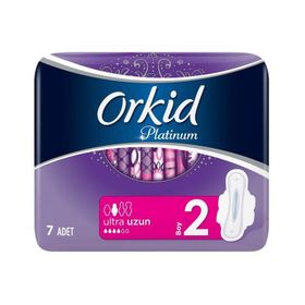 Orkid Platinum 2 Numara Ultra Uzun 7li Hijyenik Ped 