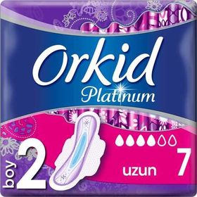 Orkid Platinum 2 Numara Ultra Uzun 7li Hijyenik Ped 