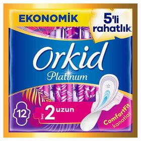 Orkid Platinum 2 Numara Uzun 12 Adet Hijyenik Ped