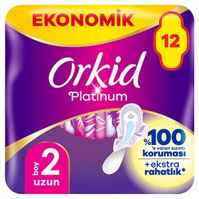 Orkid Platinum 2 Numara Uzun 12 Adet Hijyenik Ped