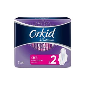 Orkid Platinum 2 Numara Uzun 7li Hijyenik Ped 