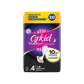 Orkid Platinum 20 Adet Gece Extra Plus Ped