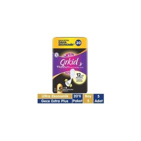 Orkid Platinum 20x5 Adet Gece Extra Plus Ped