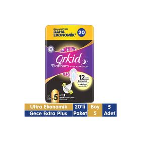 Orkid Platinum 20x5 Adet Gece Extra Plus Ped