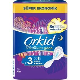 Orkid Platinum 3 Numara Gece 16lı Hijyenik Ped