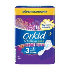 Orkid Platinum 3 Numara Gece 16lı Hijyenik Ped