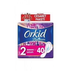 Orkid Platinum Cesaret Paketi Hijyenik Uzun 40'lı Ped