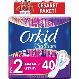 Orkid Platinum Cesaret Paketi Hijyenik Uzun 40'lı Ped