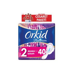 Orkid Platinum Cesaret Paketi Hijyenik Uzun 40'lı Ped