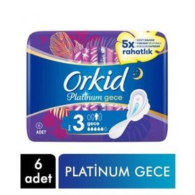 Orkid Platinum Comford Gece 6'lı Ped