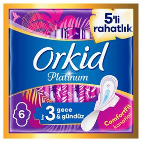 Orkid Platinum Comford Gece 6'lı Ped