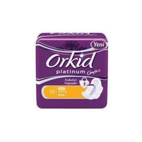 Orkid Platinum Comfort Hijyenik Tekli Paket Normal 10 Ped