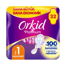 Orkid Platinum Dörtlü Paket Normal 32'li Hijyenik Ped