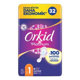 Orkid Platinum Dörtlü Paket Normal 32'li Hijyenik Ped