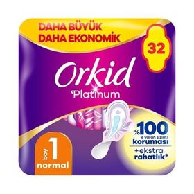 Orkid Platinum Dörtlü Paket Normal 32'li Hijyenik Ped