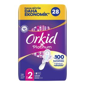 Orkid Platinum Dörtlü Uzun 28'li Hijyenik Ped