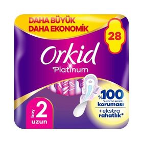 Orkid Platinum Dörtlü Uzun 28'li Hijyenik Ped