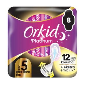 Orkid Platinum Eko Gece Ekstra Plus 8'li Hijyenik Ped