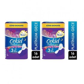 Orkid Platinum Gece 16x2 Adet Hijyenik Ped