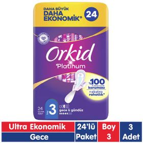 Orkid Platinum Gece 24x3 72 Adet Ped