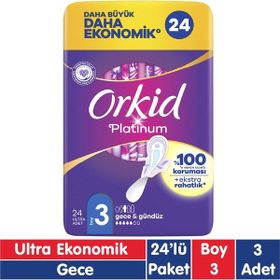 Orkid Platinum Gece 24x3 72 Adet Ped