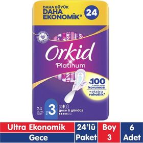 Orkid Platinum Gece 24x6 144 Adet Ped