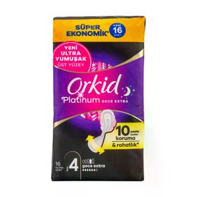 Orkid Platinum Gece Ekstra 16 Adet Hijyenik Ped