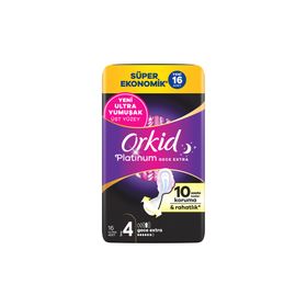 Orkid Platinum Gece Ekstra 16 Adet Hijyenik Ped