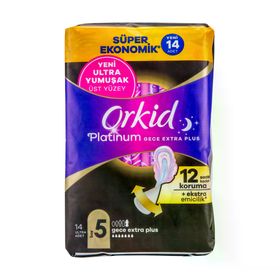 Orkid Platinum Gece Ekstra Plus 14 Adet Ped