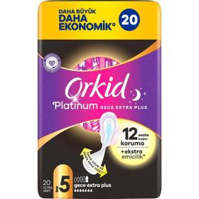 Orkid Platinum Gece Ekstra Plus 20 Adet Ped