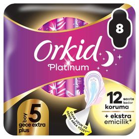 Orkid Platinum Gece Ekstra Plus Boy 5 8 Adet Hijyenik Ped