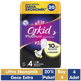 Orkid Platinum Gece Extra 20x4 80 Adet Ped