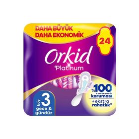 Orkid Platinum Gece Gündüz Boy 3 24 Adet Hijyenik Ped