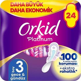 Orkid Platinum Gece Gündüz Boy 3 24 Adet Hijyenik Ped