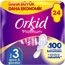 Orkid Platinum Gece Gündüz Boy 3 24 Adet Hijyenik Ped