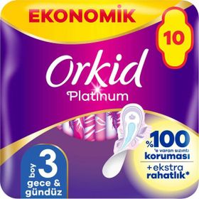 Orkid Platinum Gece ve Gündüz 3 10 Adet Hijyenik Ped