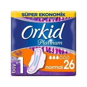 Orkid Platinum Hijyenik Ped Normal Süper Ekonomik Paket 26'lı Ped