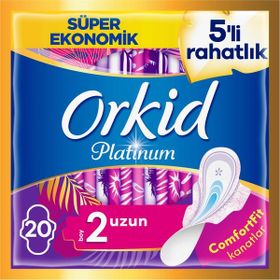 Orkid Platinum Kanatlı Uzun Boy 2 20 Adet Hijyenik Ped