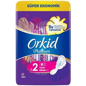 Orkid Platinum Kanatlı Uzun Boy 2 20 Adet Hijyenik Ped