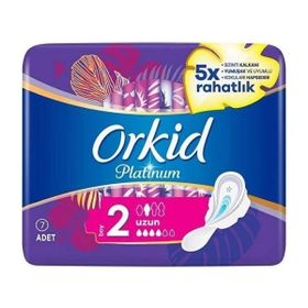 Orkid Platinum Kanatlı Uzun Boy 2 7 Adet Hijyenik Ped