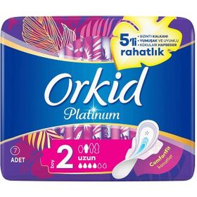 Orkid Platinum Kanatlı Uzun Boy 2 7 Adet Hijyenik Ped