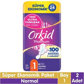 Orkid Platinum Normal 24x2 48 Adet Süper Ekonomik Ped