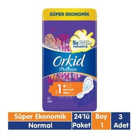 Orkid Platinum Normal 24x3 72 Adet Süper Ekonomik Ped