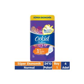 Orkid Platinum Normal 24x4 96 Adet Süper Ekonomik Ped