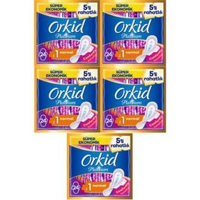 Orkid Platinum Normal Süper Ekonomik Paket 5x24'lü Hijyenik Ped